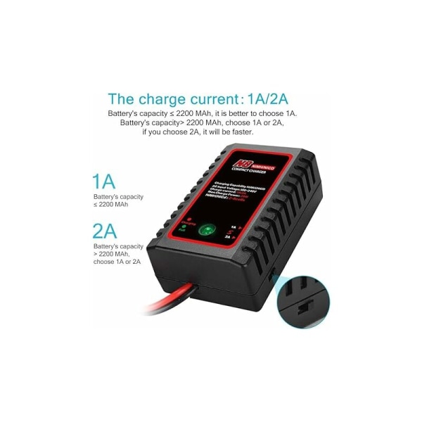 Nimh/Nicd-batteriladdare för 2-8s batterimoduler med standardkontakt/Tamiya 1000mA/2000mA Mini Rc-laddare för Rc-hobbyer KLB
