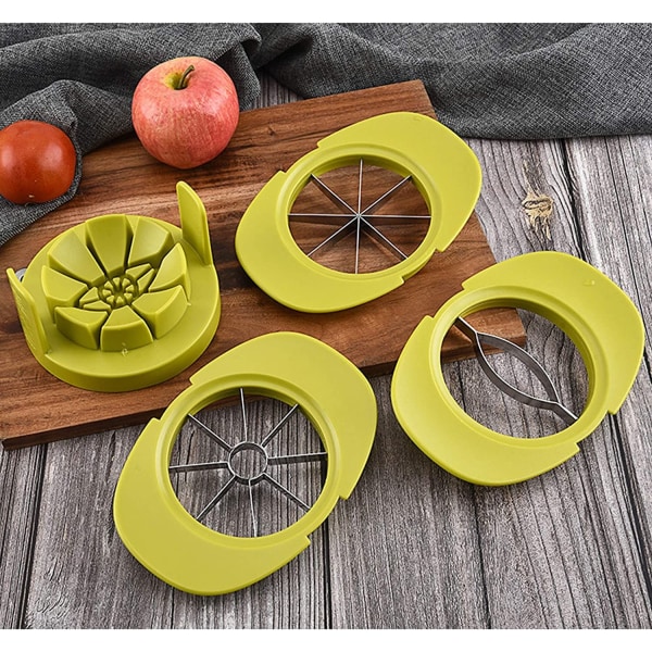 4-in-1 Tomatinleikkaaja, Omenanleikkaaja, Päärynänleikkaaja, Monitoiminen Keittiövälineiden Sarja Hedelmien Viipalointiin, Omenanleikkaaja, Hedelmien Leikkaaja Mangon ja Päärynän Leikkaajalla