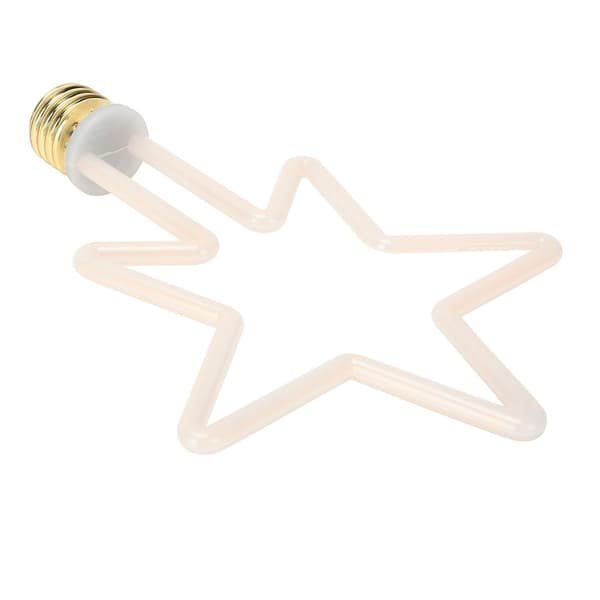 LED dekorationslampe E27/2700K 8W 5-spidset stjernelys KLB
