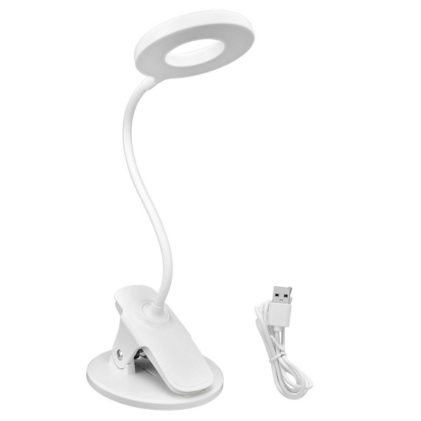 Foldbar USB-klipsleselampe Smart Book Light for Desk KLB