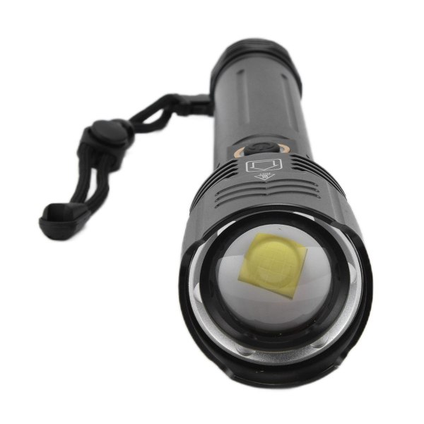 P72 LED Ficklampa 5000LM Zoombar Ficklampa Vattentät KLB