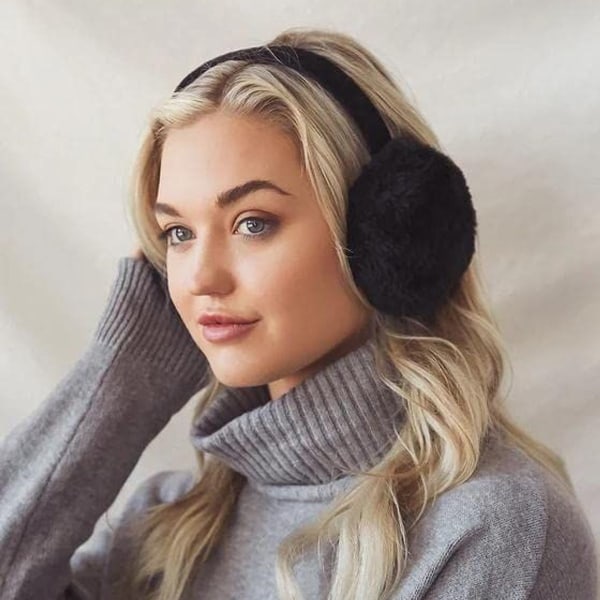Vinterjusterbare øreringe til kvinder Ørevarmere udendørs høreværn