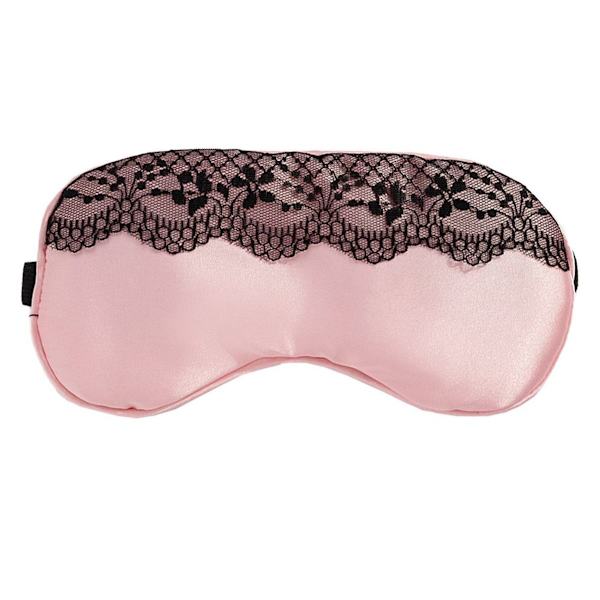 Mjuk spets ögonmask för fest skuggning ögon resor rosa