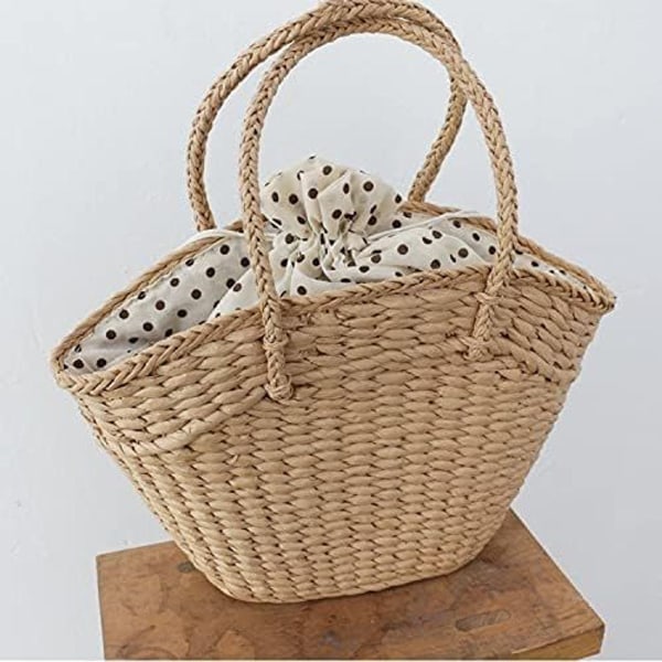 Straw bag summer beach vacation travel shopping large capacity