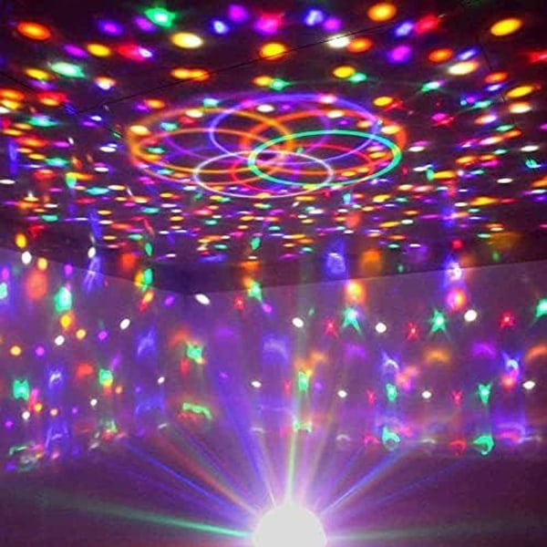 Discokula Disco Ljus Fest Disco Ljus Projektor LED Festlampa 9 Färg
