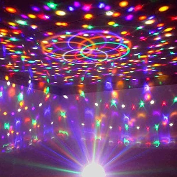 Diskokugle Diskotek Lys Fest Diskotek Lys Projektor LED Festlampe 9 Farve