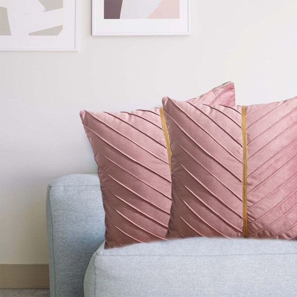 Velvet nederlandsk fløyel stue sofa pute kontor midje rosa