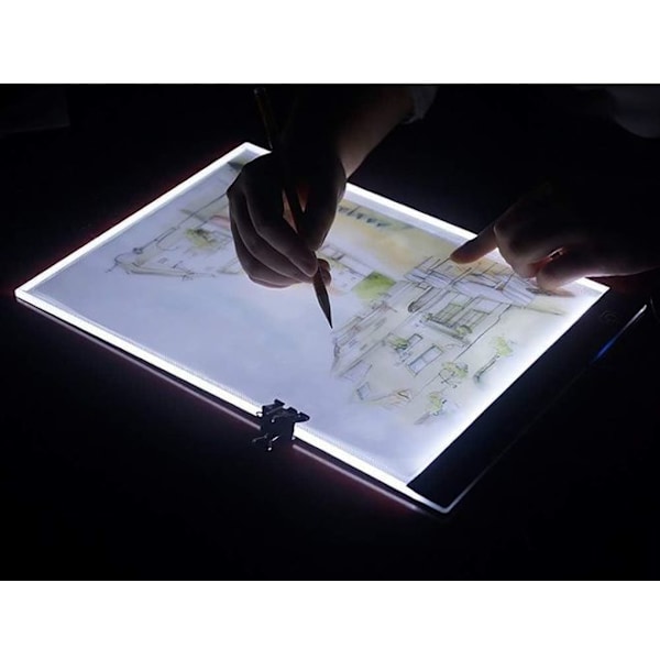 LED-valopöytä lapsille ja aikuisille, säädettävä kirkkaus, sopii