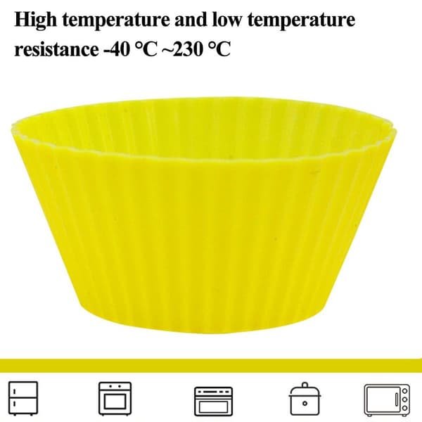 Silikon Mini Cupcake Holdere Mini Cupcake Former Kake Gul KLB