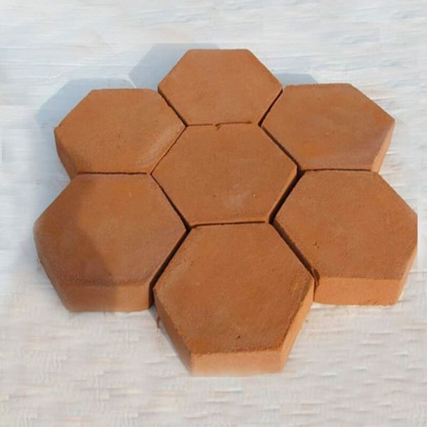 Reusable hexagonal concrete paving mould, stepping stone, cement stone mould