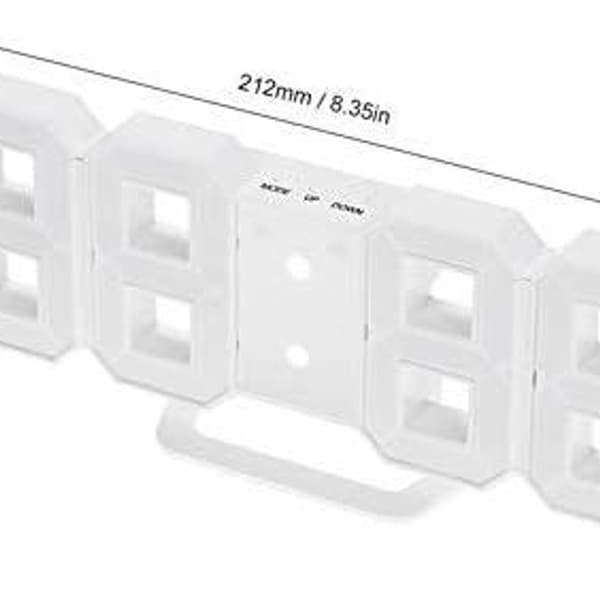 Moderne 3D LED vægur - vækkeur KLB