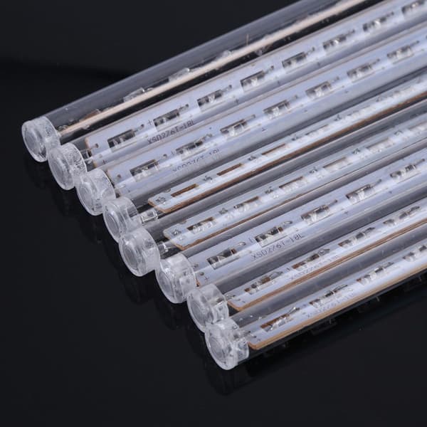 8 stk./sæt 30 cm meteorregnrørslys 144 LED lys KLB