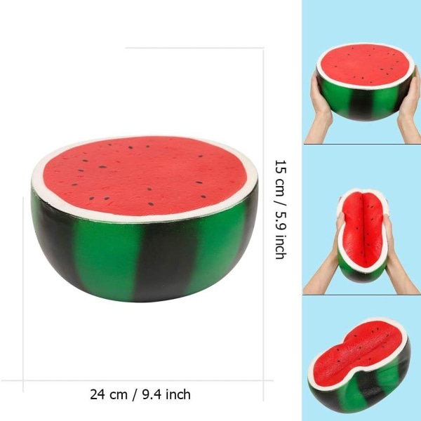 Squishies Vattenmelon Frukt Super Stor Antistress Squishies Långsam Stigande KLB