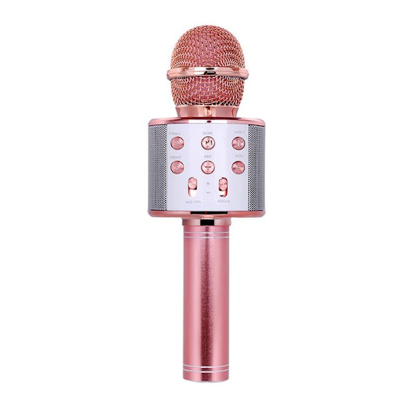 Bluetooth Karaoke Mikrofon - Bærbar håndholdt mikrofon til børn og voksne