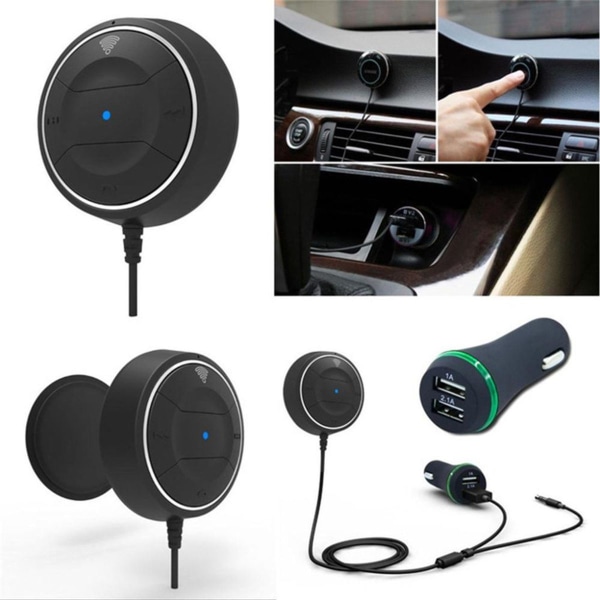 Bluetooth-mottaker bilsett med USB-billader med 2 porter og KLB