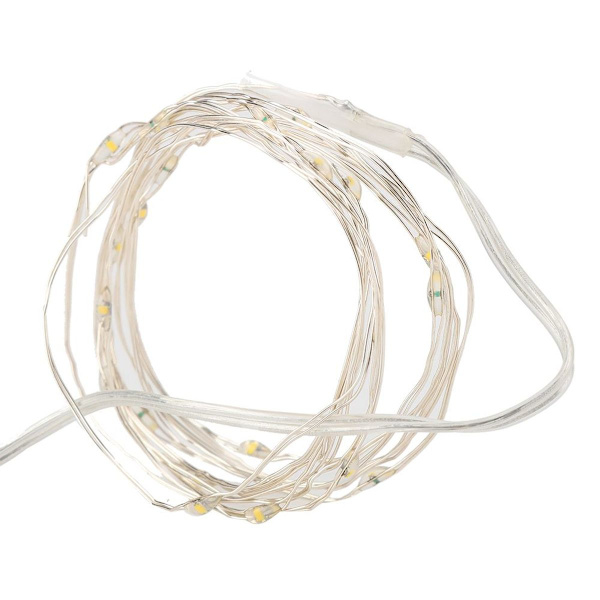 Paristokäyttöiset 20 LED-kuparilankavalosarjat jouluun KLB