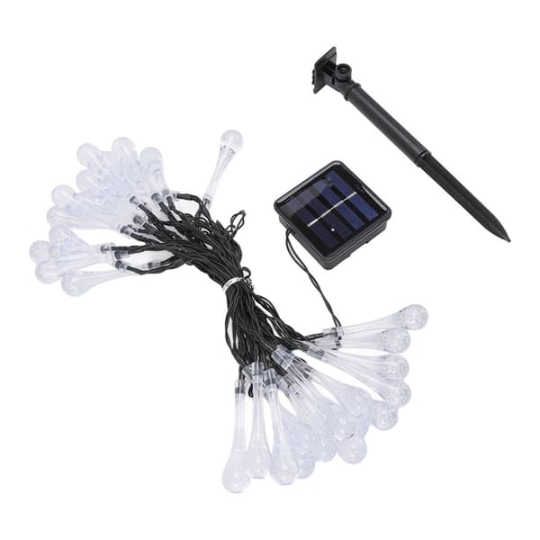 Solcellslampor med vattendroppar 21ft 30LED Vattentäta KLB