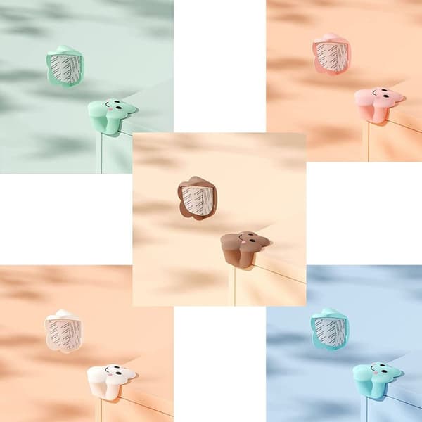 5-pack barnsäkra kantskydd med tecknade motiv