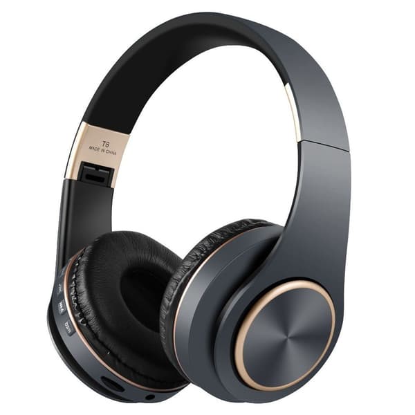 Bluetooth Over Ear-hovedtelefoner, trådløse sammenklappelige stereo grå