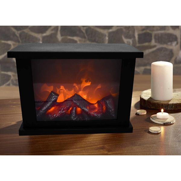 LED dekorativ pejs 27,5 x 14,5 x 21,5 cm Simulation af intelligent touch switch af flamme pejs luftlampe