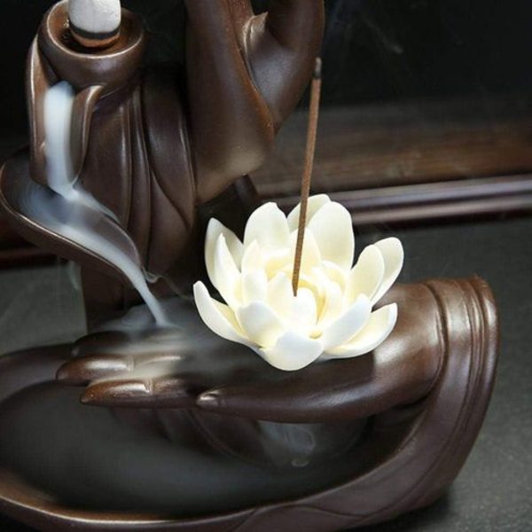 Røgelsespindholder, røgelsesbrænder Buddha røgelsesbrænder