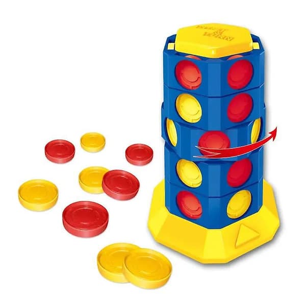 Ny design schackbrädespel intellektuell solid rotation Connect 4 spel