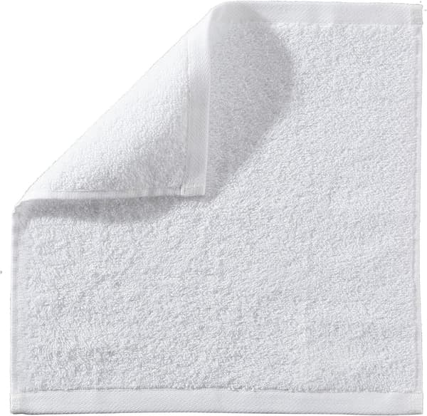 Sæt med 24 små bomulds servietter 30x30 cm Hvid