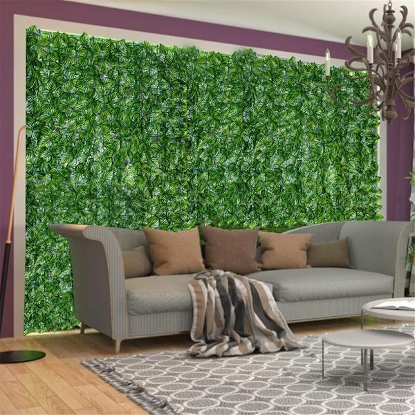 Konstgjord murgröna insynsskydd, 50x100cm konstgjord häck för balkong insynsskydd KLB