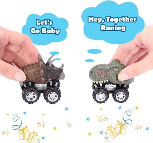 dmazing Trekk tilbake dinosaurbiler for barn