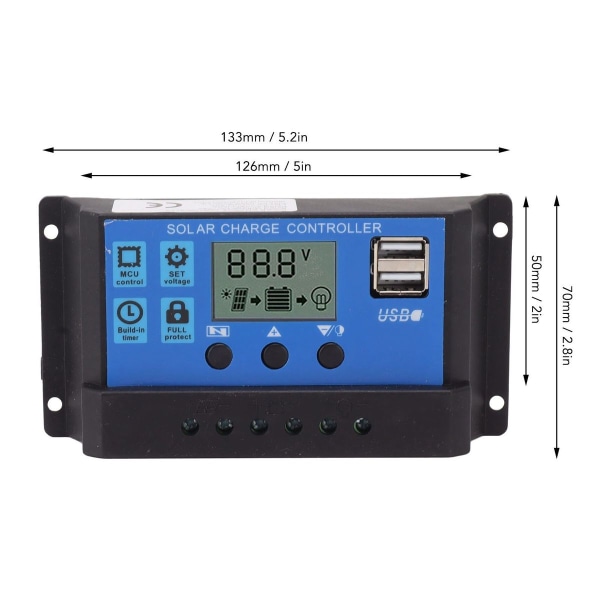 6W 100A monokristallint kiselsolpanel kit KLB