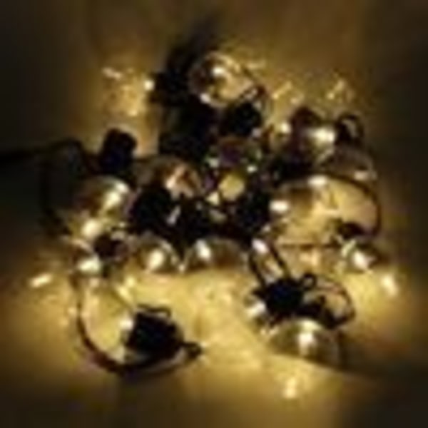 5m G50 20 LED-pallolampua, lämpimän valkoinen, ulko- ja sisäkäyttöön, juhliin