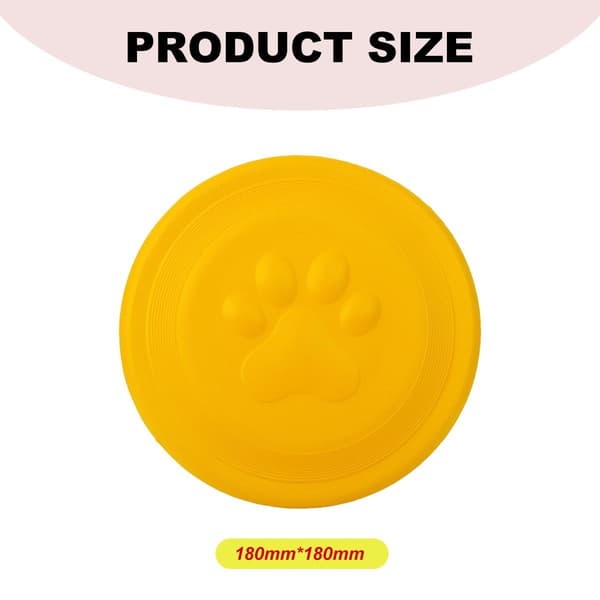 Hundeflyvende disk, højtflyvende aerodynamisk disk til hunde, gul KLB