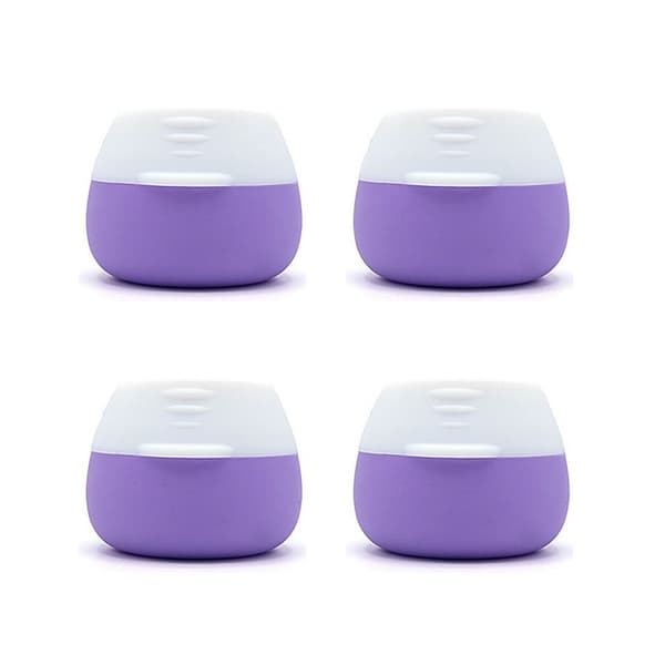 4 st 20 ml reseförpackning låda silikon medicinlåda lila