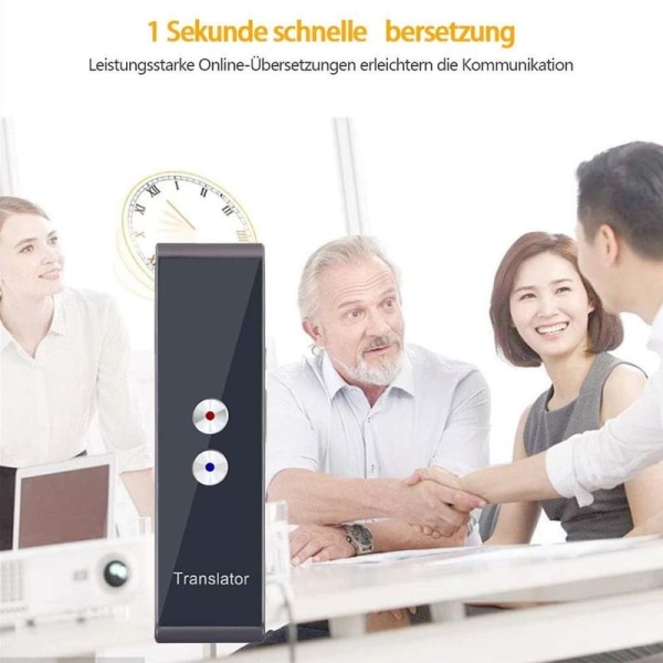 Intelligent Voice Translator - Sanntidsoversettelse (Svart)