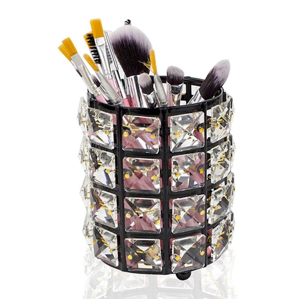 Akryl Makeup Penselholder Transparent Penholder Sort