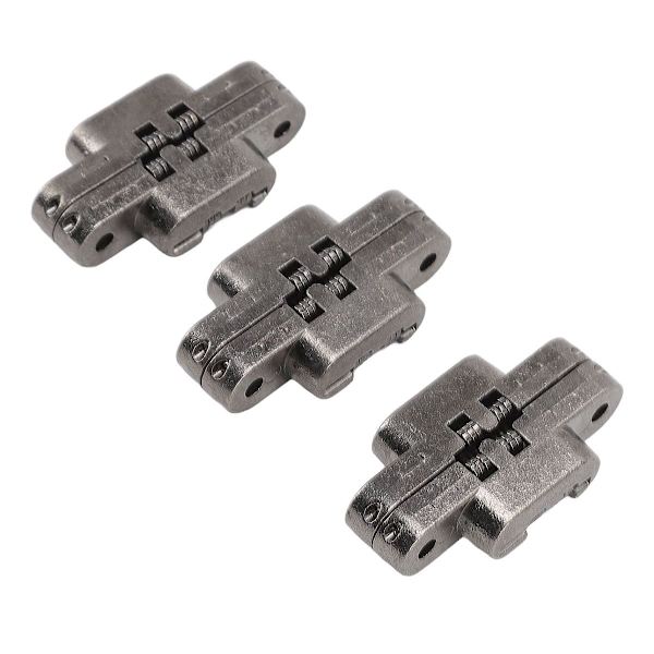 3 st 43 mm Mini osynliga dörrlås gångjärn 180 grader zink KLB