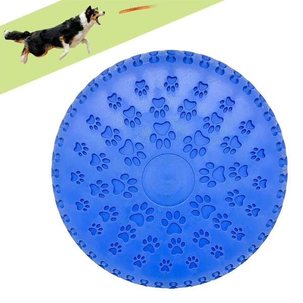 Myk hundefrisbee/hundefrisbee-skive, diameter ca. 23 cm blå KLB