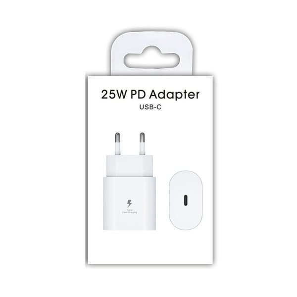 Samsung 25w kjedeadapter hvit