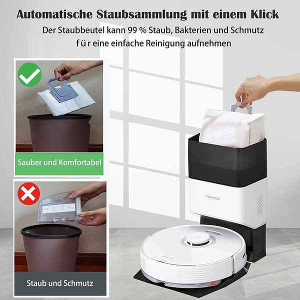 16-pack dammsäcktillbehör för Roborock dammsugarrobotar KLB