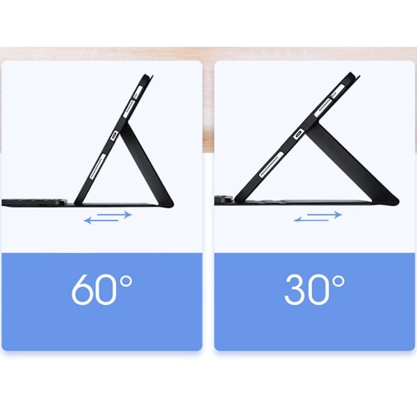 Janolty tastatur for New iPad Pro 12.9 2021/2020/2018, QWERTZ belyst