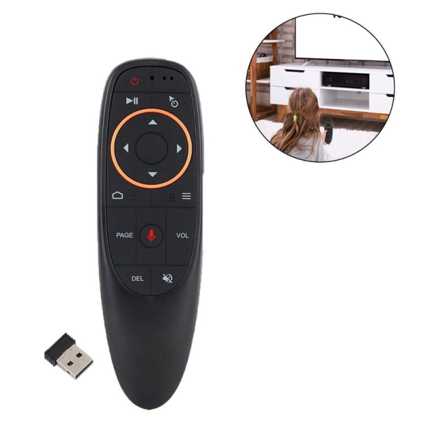 Air mouse fjärrkontroll, 2.4G trådlös röst airmouse fjärrkontroll tangentbord med