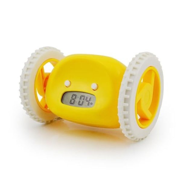 Magic Running Alarm Clock with Time Display Creative Alarm Clock (Gul)/