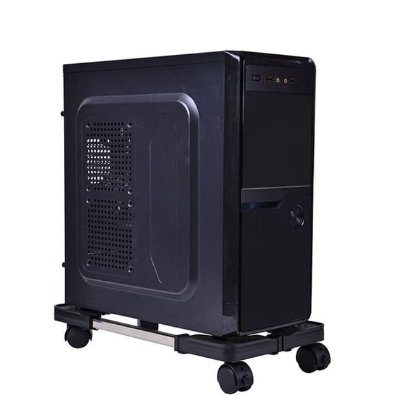 Stativ Datamaskin Skrivebord Stativ Universell Justerbar CPU Holder med 4