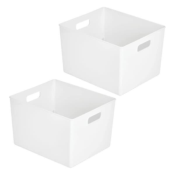 mDesign Plastförvaringsorganisatör, Stor Behållare - Köksförråd
