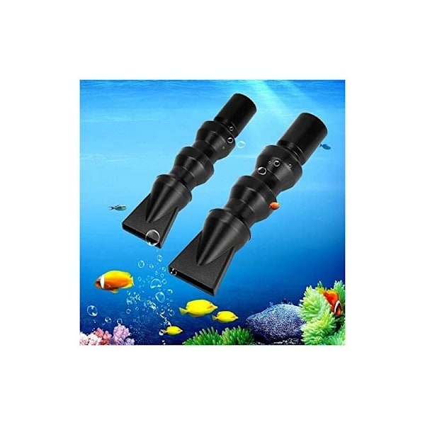 Akvarium Vattenpump Munstycke, Fisk Tank Vattenutloppsrör 360 Grader Roterande Munstycke Tornado Flat Duckbill Pump Tillbehör(25mm-Flat Duckbill) KLB