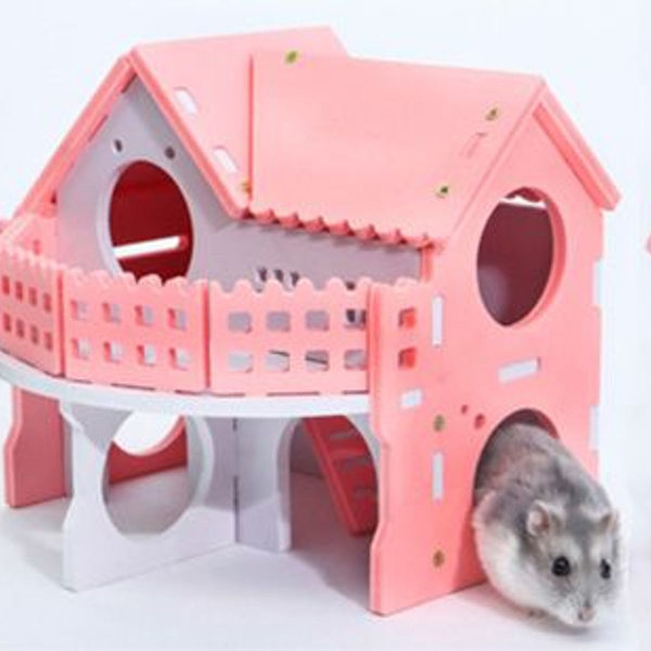 Trähus för hamster, råtthåla, gerbilhydda KLB