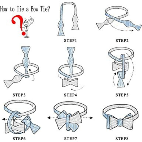 Flue slips til mænd - Selvbinder slips og lommetørklæde sæt - Klassisk paisley slips til forretning, smoking, bryllup, fest, bal med gaveæske