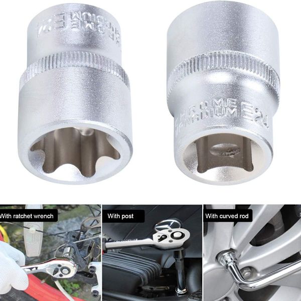 Sett med 14 Torx Torx-hylser for biler, lastebiler, motorsykler, ATV-er KLB