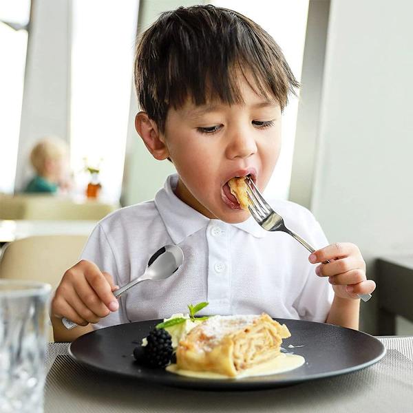 Pakke med 10 Western Tableware 304 rustfrit stål gaffel og ske