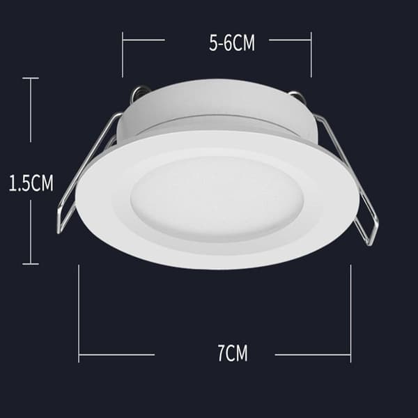 12 Volt LED Puck Light, RV Boat Recessed Ceiling Light, 12V Down Light for Under KLB